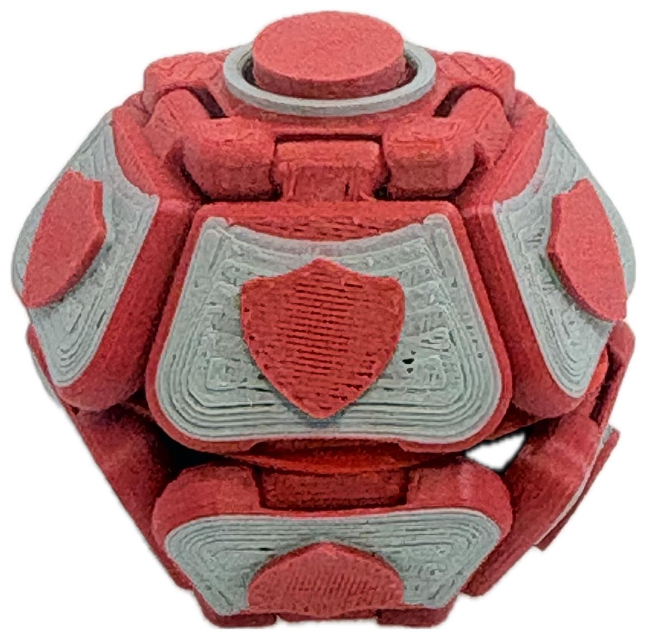 Mamolitk Valor vermelho e cinza com escudos