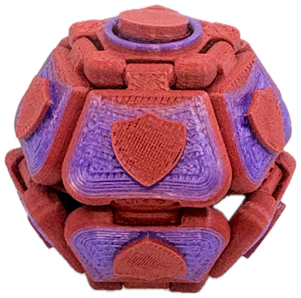 Mamolitk Fury vermelho e roxo com escudos