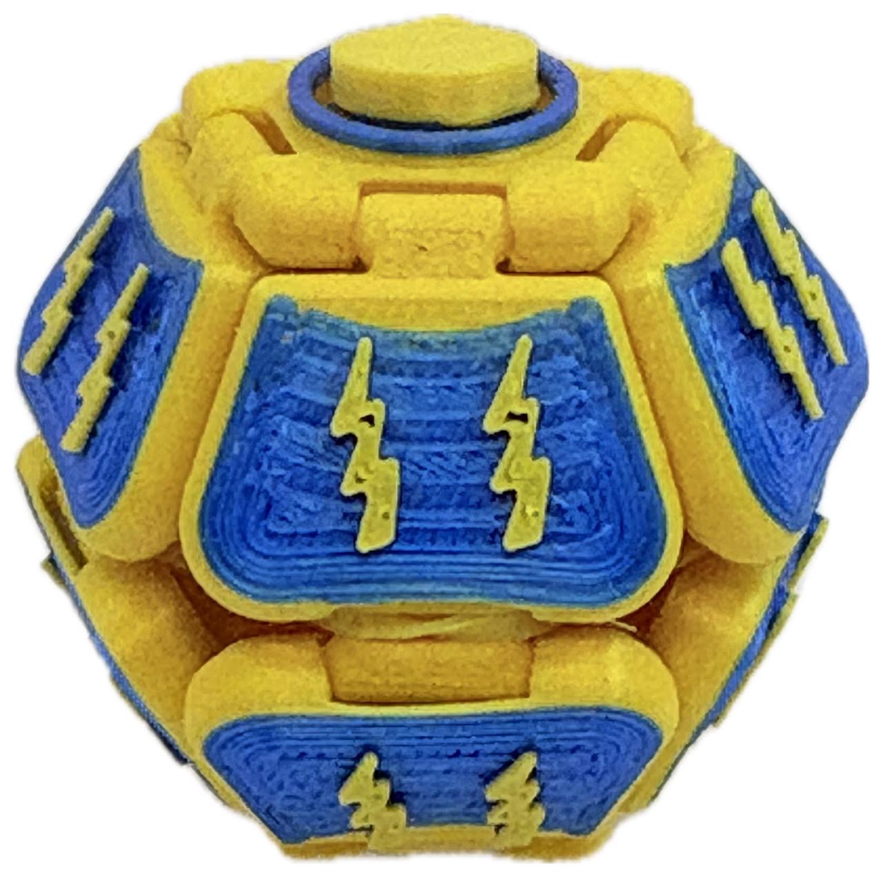 Mamolitk Watts amarelo e azul com raios