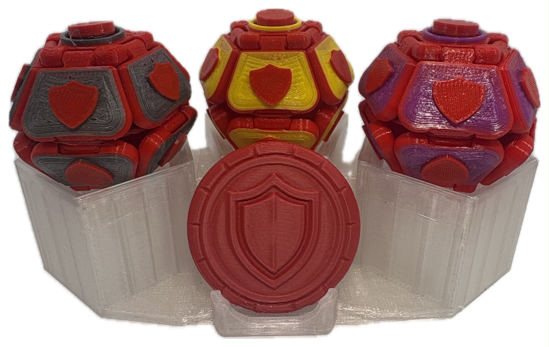 Pack da família Protetores: três Mamolitks com MamoCoin de escudo