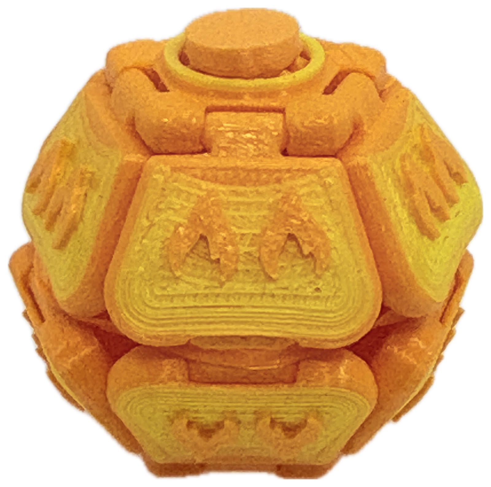 Mamolitk Magna laranja com chamas